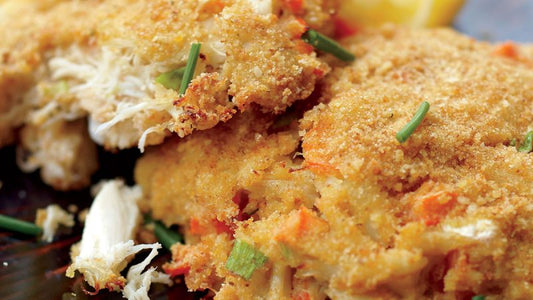 Baked Crab Cakes With Mango-Avocado Salsa