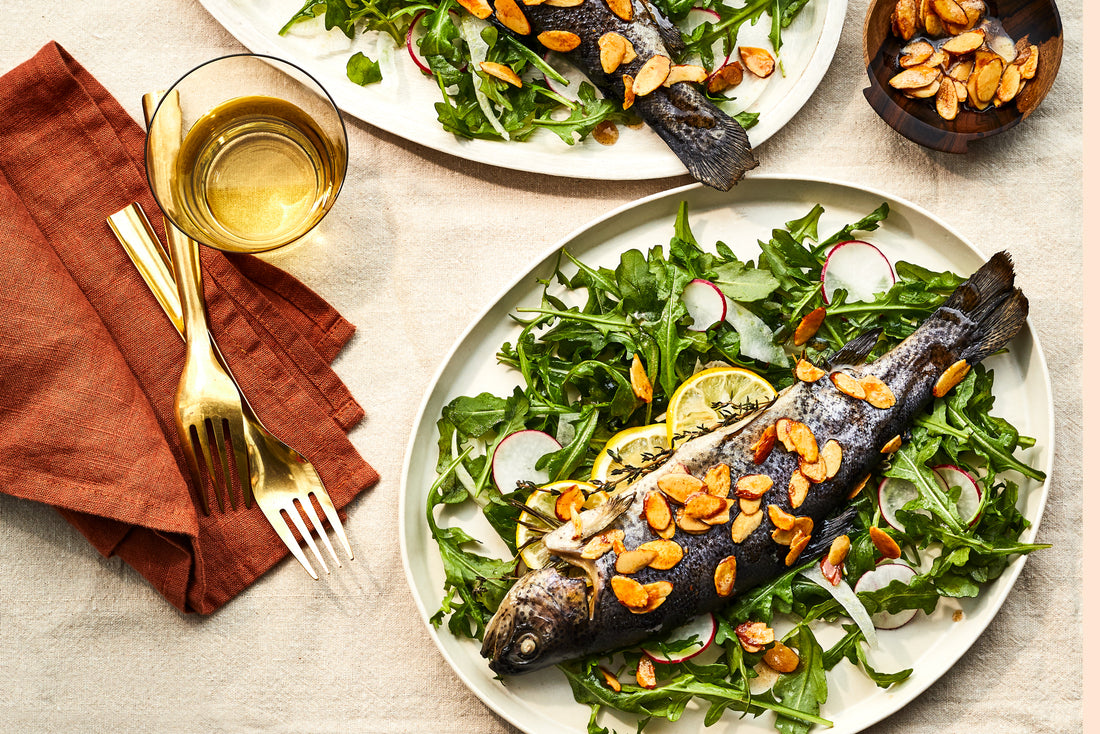 Herb-Roasted Trout with Buttery Almonds