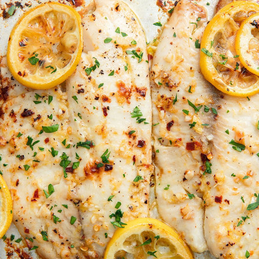 Garlicky Lemon Baked Tilapia