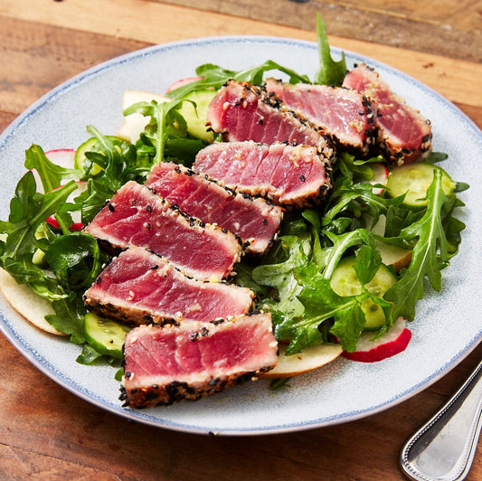 Yellowfin Tuna & Arugula Pear Salad